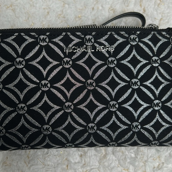 Michael Kors Silver and Black Wallet - Picture 6 of 10